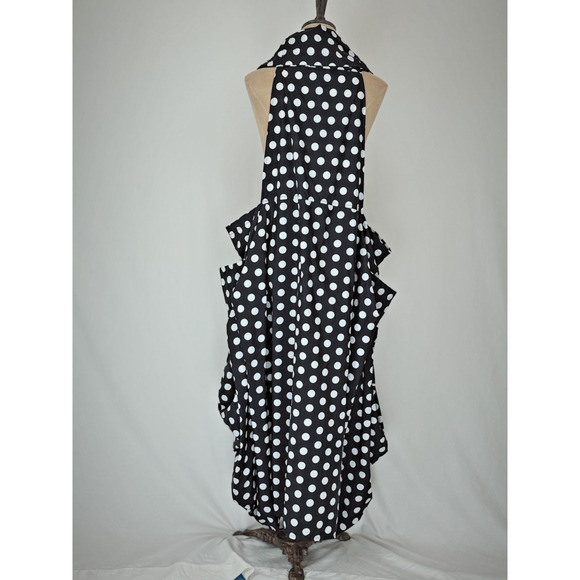JASON / Comfy USA 2X Black and White Dress Polka Dot BOUTIQUE 2X #0083 - Picture 2 of 11